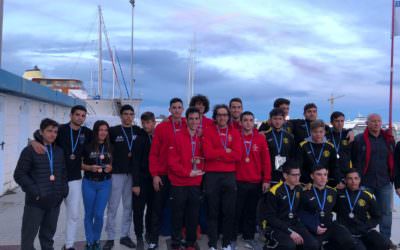 LOS EQUIPOS DE KAYAK-POLO EN EL PODIUM DEL NACIONAL
